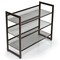 2/3/4 Tiers Flat and Slant Metal Shoe Rack for Entryway Hallway